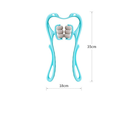Multifunctional manual neck massager