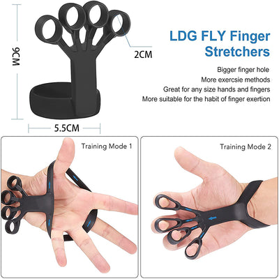 Finger stretching exercise device