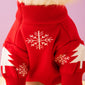 Christmas-themed dog sweater