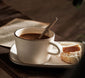 Breakfast coffee cup and saucer set