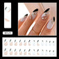 Black and white wavy nail art