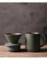 Ceramic drip-filter pour-over coffee cup