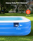 Outdoor inflatable swimming pool