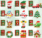 Christmas tree-themed building block set