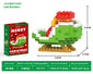 Christmas tree-themed building block set