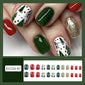 Christmas-themed nail art