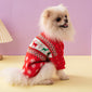 Christmas-themed dog sweater