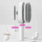 Self-cleaning anti-static hairbrush for women