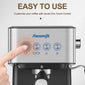 Italian Semi-automatic Concentrated High Pressure Extraction Frothed Milk Coffee Machine