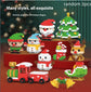 Christmas tree-themed building block set
