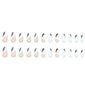Black and white wavy nail art