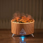 Small flame-effect aromatherapy humidifier