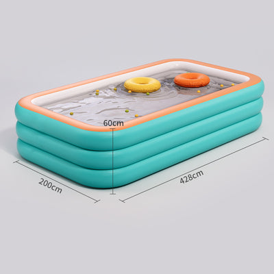 Outdoor inflatable swimming pool