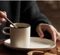 Breakfast coffee cup and saucer set