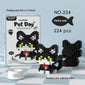 Cute pet building block set