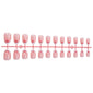 Stylish French manicure with a bow design.