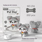Cute pet building block set