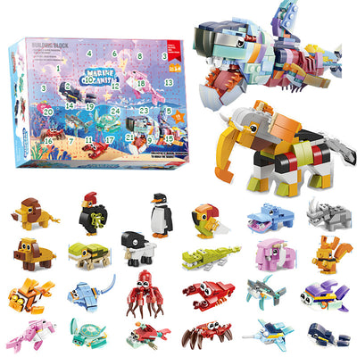 Christmas-themed building blocks