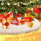 White Christmas tree skirt