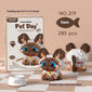 Cute pet building block set