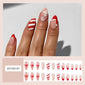 Christmas-themed nail art