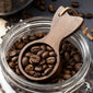 Black walnut wood short-handled coffee spoon
