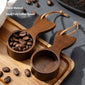 Black walnut wood short-handled coffee spoon