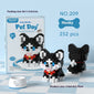 Cute pet building block set
