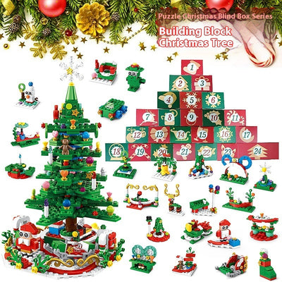 Christmas-themed building blocks
