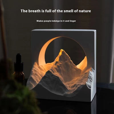 Glacier-shaped aromatherapy night light