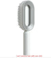 Self-cleaning anti-static hairbrush for women