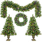Christmas Tree with LED lights 4-piece set