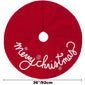Red Christmas tree skirt