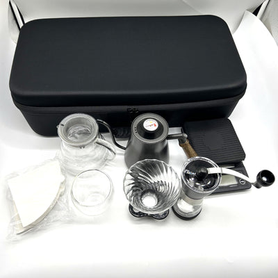 Manual coffee brewing set