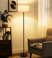 Retro Light Luxury Wood Grain Simple Pleated Floor Lamp