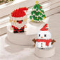 Christmas tree-themed building block set